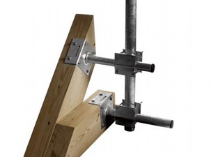 Dachmast Montageset mit 2 Sparren-Halterungen