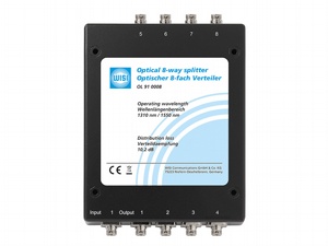 Optischer 8-fach Verteiler, Dämpfung 10,2 dB