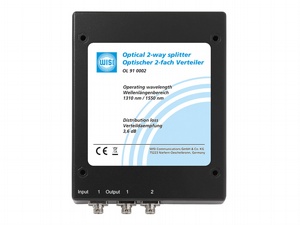 Optischer 2-fach Verteiler 90/10, asymmetrisch 0,9 / 10,6 dB