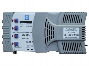 Splitbandverstärker, 4 Eingänge, 1 Ausgang