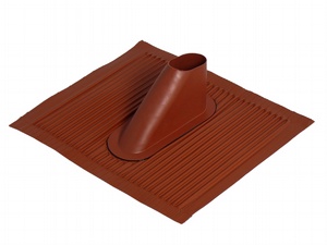 Alu-Dachziegel für Maste bis 60mm, rot