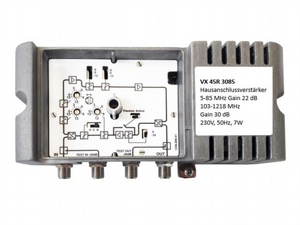 Hausanschlussverstärker mit Rotary-Switch