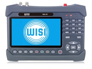 DVB-S2/C/T2 Messgerät, 7" Bildschirm, opt. Pegelmessung,